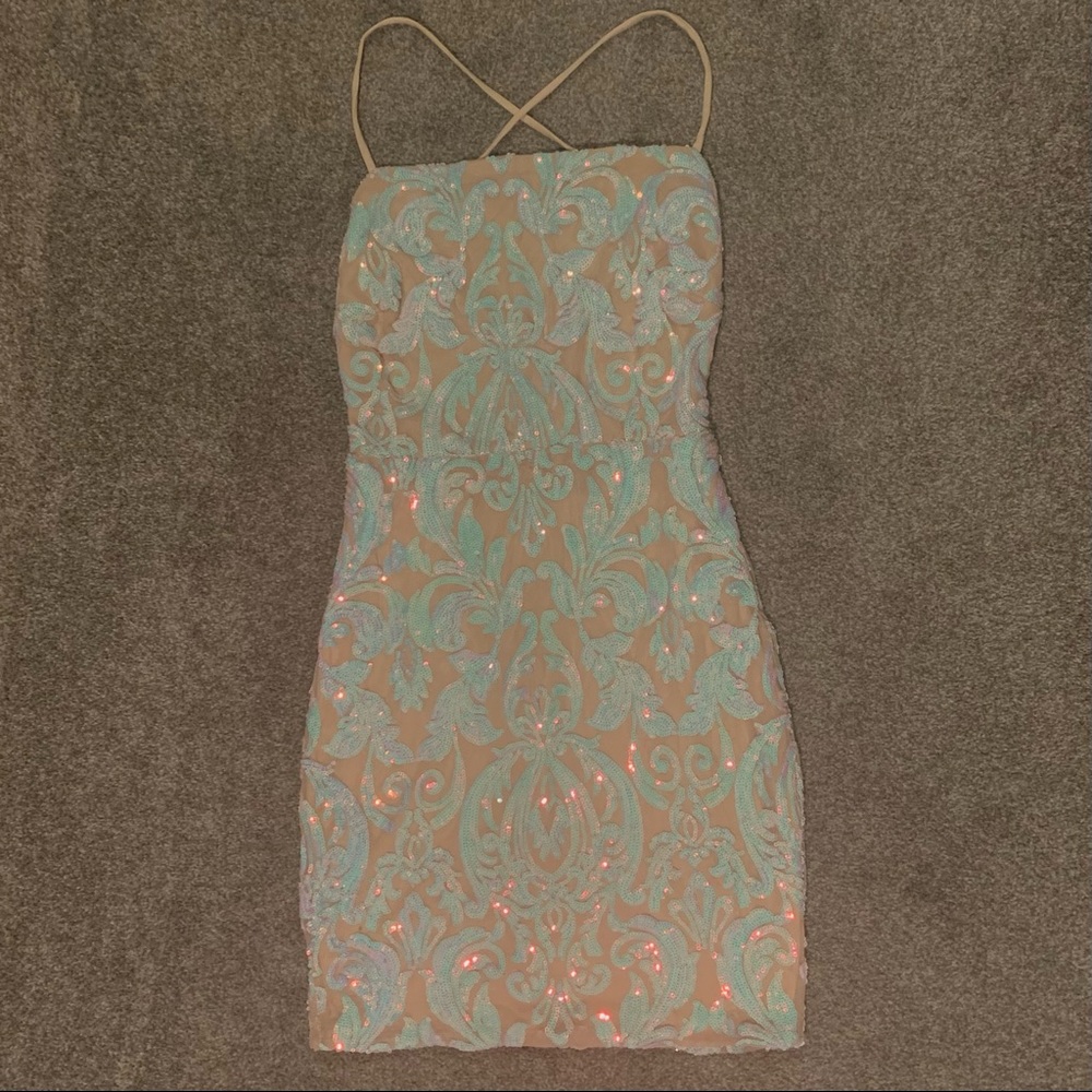 NWT Windsor Iridescent Sequin Dress (cocktail/homecoming/party)